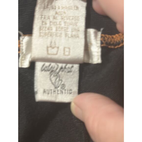 Baby Phat Authentic Y2K Black Velour Sweatpants XL Rhinestone Logo Crest - Picture 6 of 8